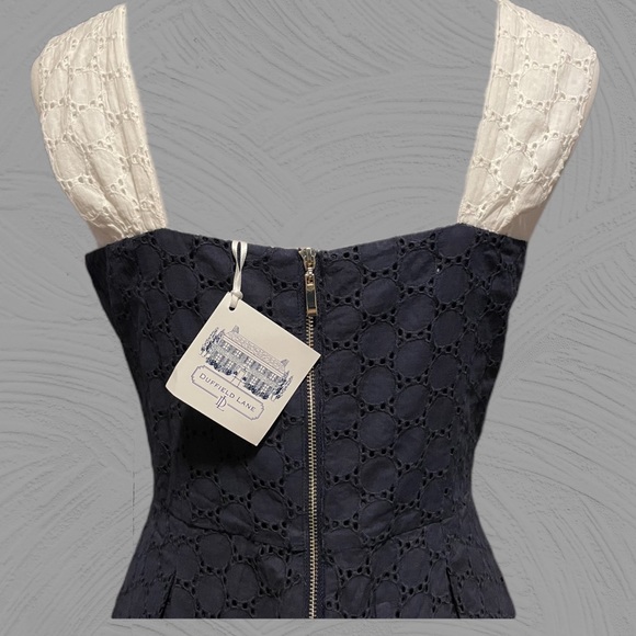 Duffield Lane Navy Eyelet Lace Dress – NWT - Picture 3 of 4